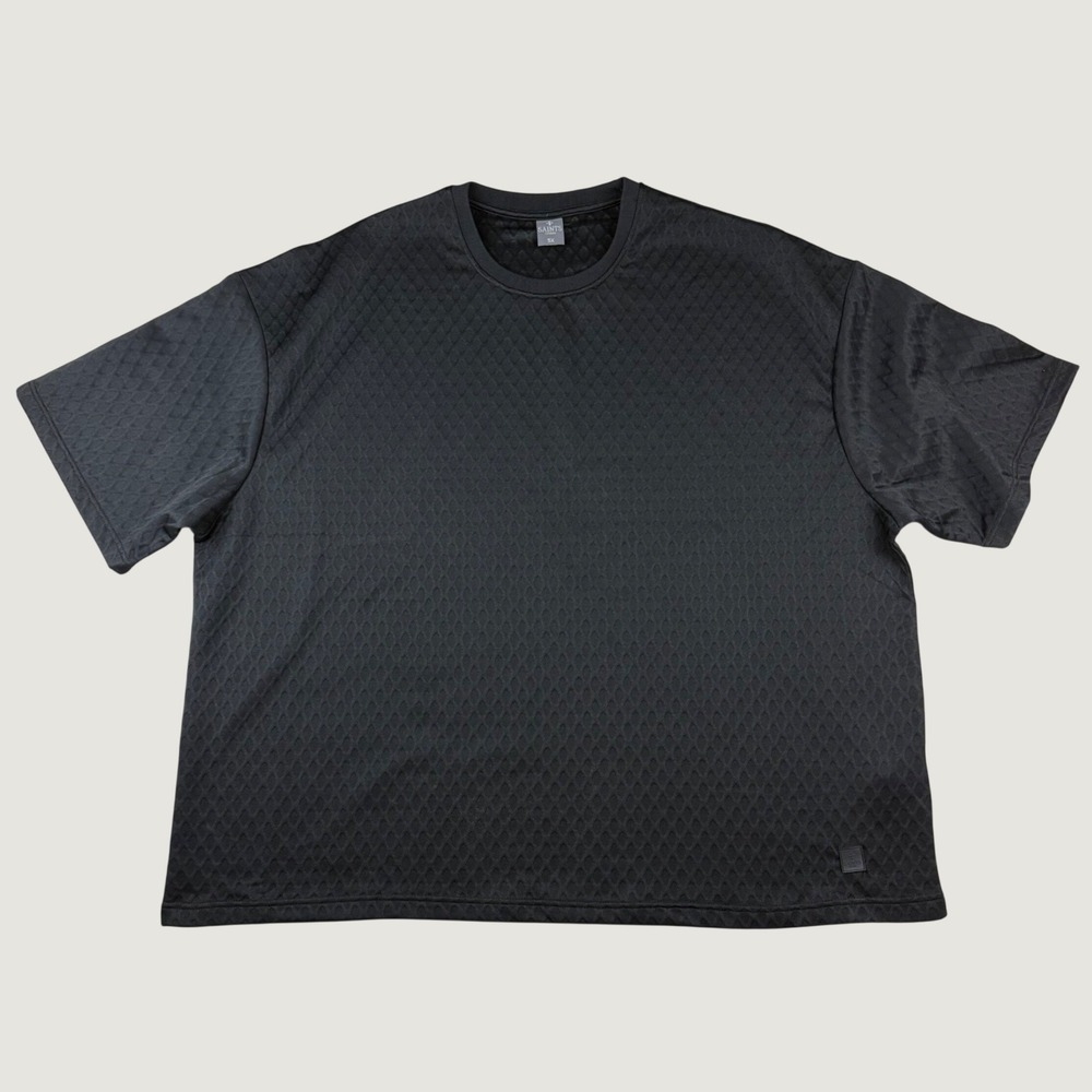 Saints Studio Jacquard T-Shirt Mens 5X Black Diamond Texture Streetwear Tee